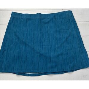 Ripskirt Women's Islander Blues Teal Swim Skirt Beach Length 2 XXL